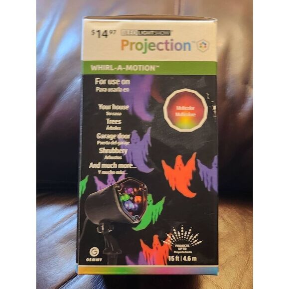 Gemmy Halloween SpotLight Kaleidoscope LED Projection Swirling Lighting Effect - Picture 5 of 5